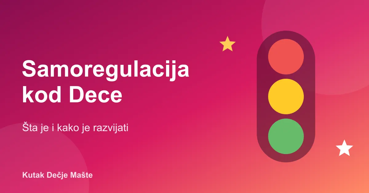 Samoregulacija kod dece: semafor emocija na ružičastoj pozadini